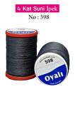 Oyalı 4 Kat Suni İpek İplik İğne Oyası Boncuk İpi Tığ Oyası No:598