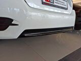 honda civic fc5 uyumlu arka tampon alt çıta parlak siyah 2016-2020