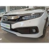 Honda civic fc5 uyumlu ön sis kaşı pianoblack 2019+ makyajlı