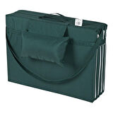 Reyo Taşınabilir Katlanır Plaj Havuz Minderi, Şezlong Minderi Kamp Yatağı 4 Cm Yeşil