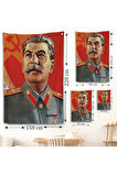 Joseph Stalin Rusya ve Sovyetler Birliği SSCB Duvar Örtüsü-7683