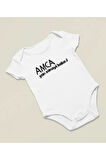Amca Yan Sanayi Baba Yazılı Pamuklu Yumuşak Unisex Çıtçıtlı Body Zıbın