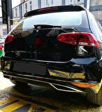 Vw golf 7 arka tampon difüzörü pianoblack 2013 / 2017