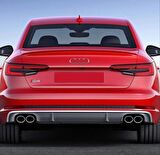Audi a4 s4 arka tampon difüzörü ve egzoz seti 2016 / 2019