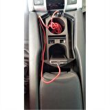 Honda civic fc5 uyumlu orta kolçak içi kutusu usb portlu 2016+