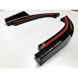 honda civic fc5 uyumlu arka çıkıntılı flap parlak siyah 2016-2020