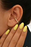 Zirkon Taşlı İnce Halka Conch Piercing – Gold & Gümüş | Rodyum Kaplama | Tekli