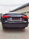 Audi a6 makyajlı dönüşüm arka difüzör 2012 / 2014