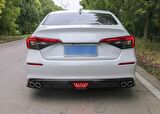Honda civic fe01 4 egzoz arka difüzör ledli 2022+