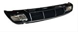MERCEDES W176 16-18  A45 DIFÜZÖR   & EGZOZ SETI (PARLAK SIYAH) - SILVER EGZOZ ILE (AMG PAKET İÇİN )