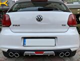 Vw polo 6r arka tampon difüzörü 4 çıkış 2009+