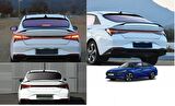 Hyundai elantra spoiler yüksek model pianoblack  2021+ 