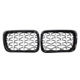 Bmw e36 diamond ön panjur ızgara pianoblack çerçeve 