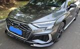 Audi a3 tampon altı lip sline pianoblack 2021+