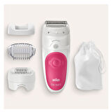 Braun Silk-épil 5 5600 SensoSmart, Kablosuz, Islak&Kuru, 3 Ek Parçalı, 2'si 1 Arada Epilatör