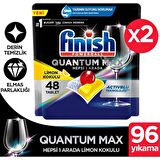 Finish Quantum Max Bulaşık Makinesi Tableti 2x48'li 