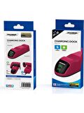 Dobe Ps5 Şarj Istayonu Kırmızı Göstergeli Stardust Red Handle Dual Charger Base TP5-0515R Red Ps5 Charger