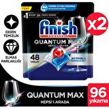 Finish Quantum Max Bulaşık Makinesi Tableti 2x48'li 