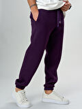 Şardonlu Mor Erkek Jogger Eşofman COC2554