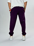 Şardonlu Mor Erkek Jogger Eşofman COC2554