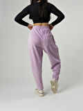 Mor Pileli Kadın Jogger Pantolon COC2562
