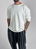 Basic Ekru Erkek Sweatshirt COC1016