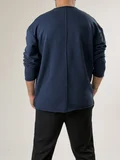 Erkek Lacivert Oversize Basic Sweat COC2596