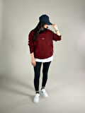 Basic Bordo Kadın Sweatshirt COC1195