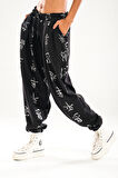 Chinese Desenli Pileli Jogger Pantolon COC1114