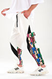 Neon Desenli Gabardin Jogger Pantolon COC1294