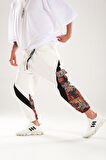 Etnik Desenli Gabardin Jogger Pantolon COC1293