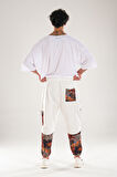 Etnik Desenli Gabardin Jogger Pantolon COC1293