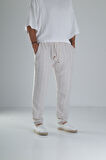 Kahve Çizgili Müslin Keten Baggy Pantolon COC1358