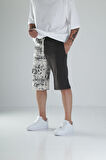 Desenli Tasarım Haki Şort COC1489