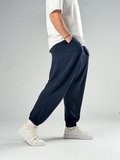 Pileli Lacivert Erkek Jogger Pantolon COC2857