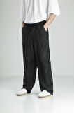 Aerobin Keten Siyah Baggy Pantolon COC1882