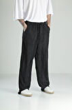 Aerobin Keten Siyah Baggy Pantolon COC1882
