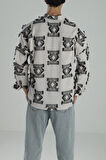 Siyah Desenli Püsküllü Gömlek COC1978