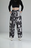 Chinese Desenli Baggy Pantolon COC2315