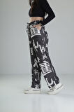Chinese Desenli Baggy Pantolon COC2315
