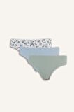 DeFacto Ribana 3'lü Slip Külot-Fall in Love D6397AX25SPGN1109