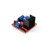 L298N Voltaj Regulatörlü Çift Motor Sürücü Kartı (Kırmızı PCB)