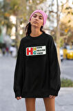 HHC Hope Heaven Crew Yazılı Unisex Oversize Sweatshirt