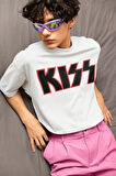 Kiss Rock Metal Müzik Grubu Baskılı Unisex Oversize Tişört
