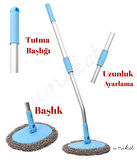 Teleskopik Saplı Eğik Başlıklı Yeni Nesil Araç Yıkama Mopu – Zor Yüzeyler İçin