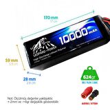 Leopard Power 10000 mAh 11.1V 3S 25C UAV & Multirotor Lityum Polimer Lipo Batarya Pil