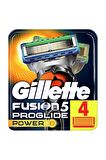Gillette Fusion Proglide Power 4'lü 5 Bıçaklı Tüm Cilt Tipleri İçin Bıçak Yedeği