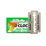 Gillette 7 O 'clock 100'lü Tek Bıçaklı Tüm Cilt Tipleri İçin Bıçak Yedeği