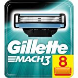 Gillette Mach 3 8'li 3 Bıçaklı Tüm Cilt Tipleri İçin Bıçak Yedeği