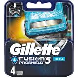 Gillette Fusion Proshield Chill 4'lü 5 Bıçaklı Tüm Cilt Tipleri İçin Bıçak Yedeği